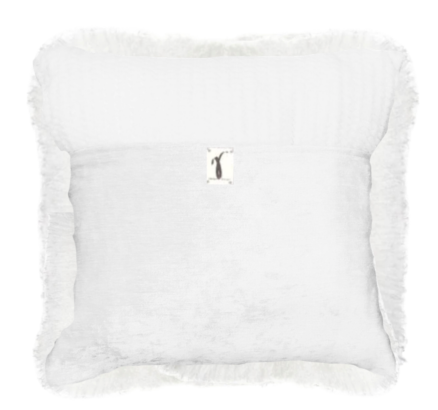 White Mongolian Wool Pillow Throw & Tuck Throw